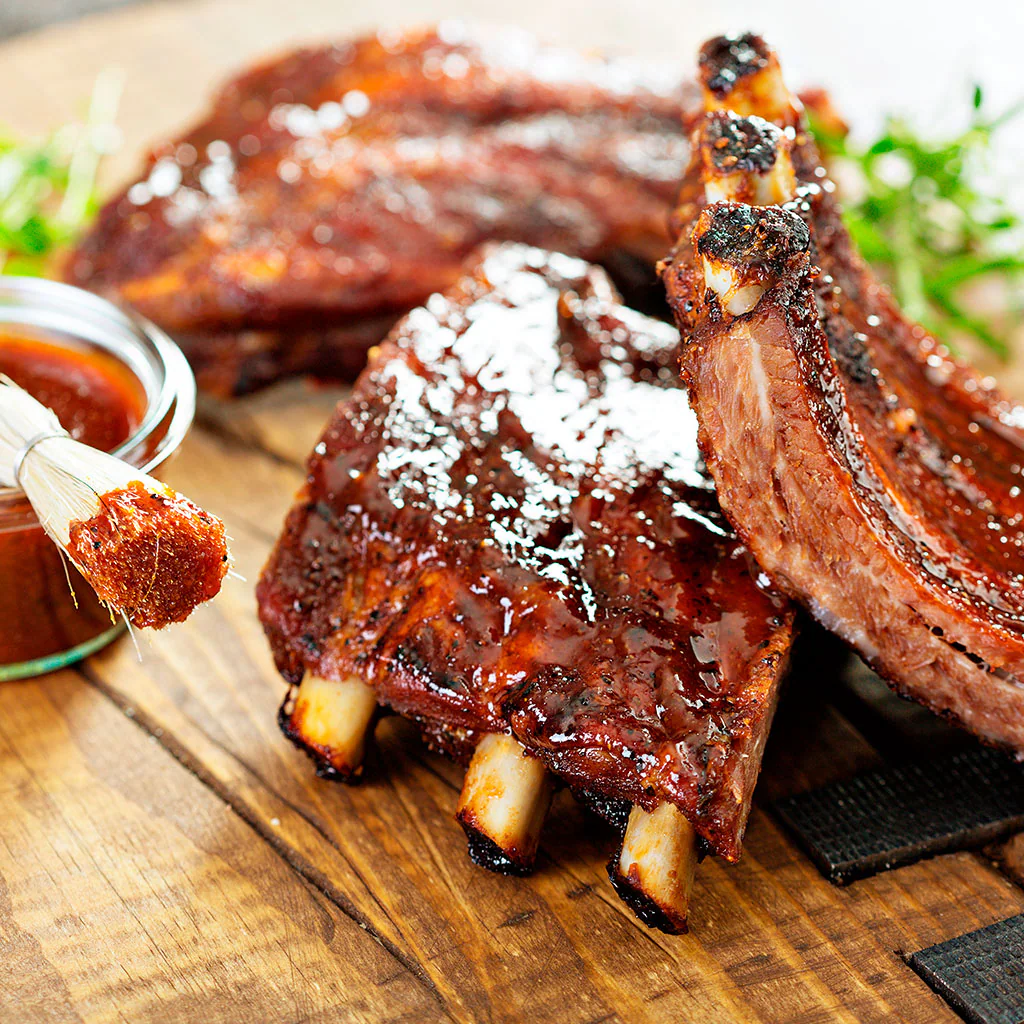Costillas glaseadas